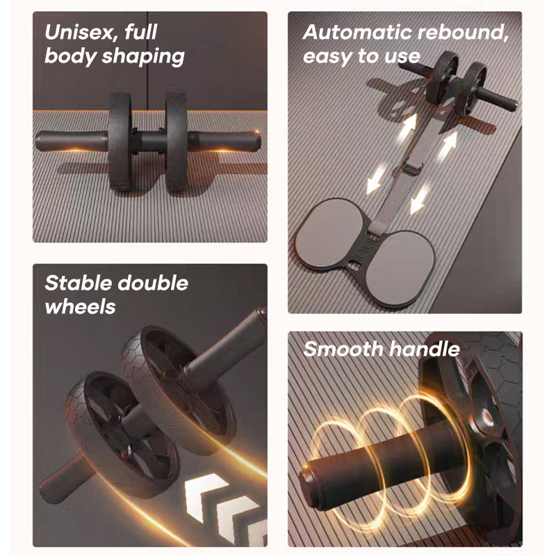 Elastic band combination abdominal wheel