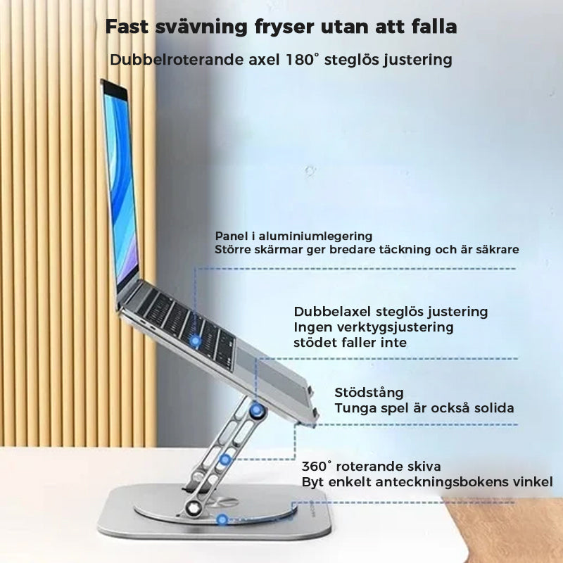 Bärbar stativ Roterande fäste i aluminiumlegering