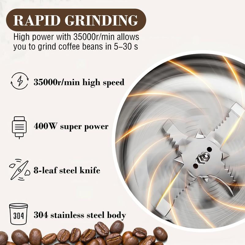 Multifunctional Electric Coffee And Grain Grinder