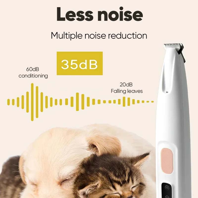 Pet Hair Trimmer With Led Light Set