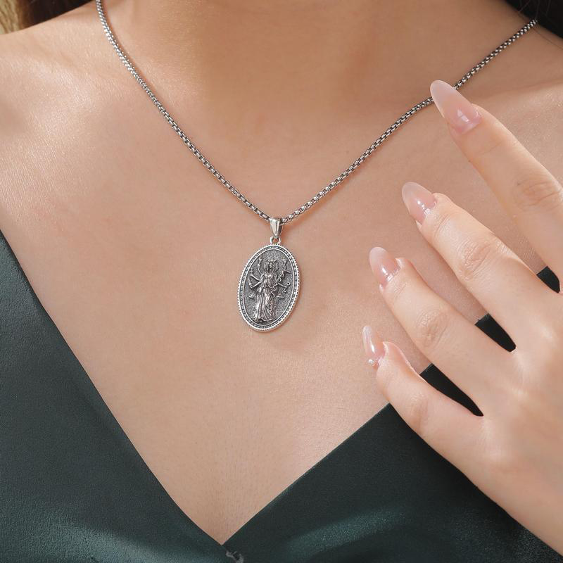 Silver Hecate Pendant Necklace