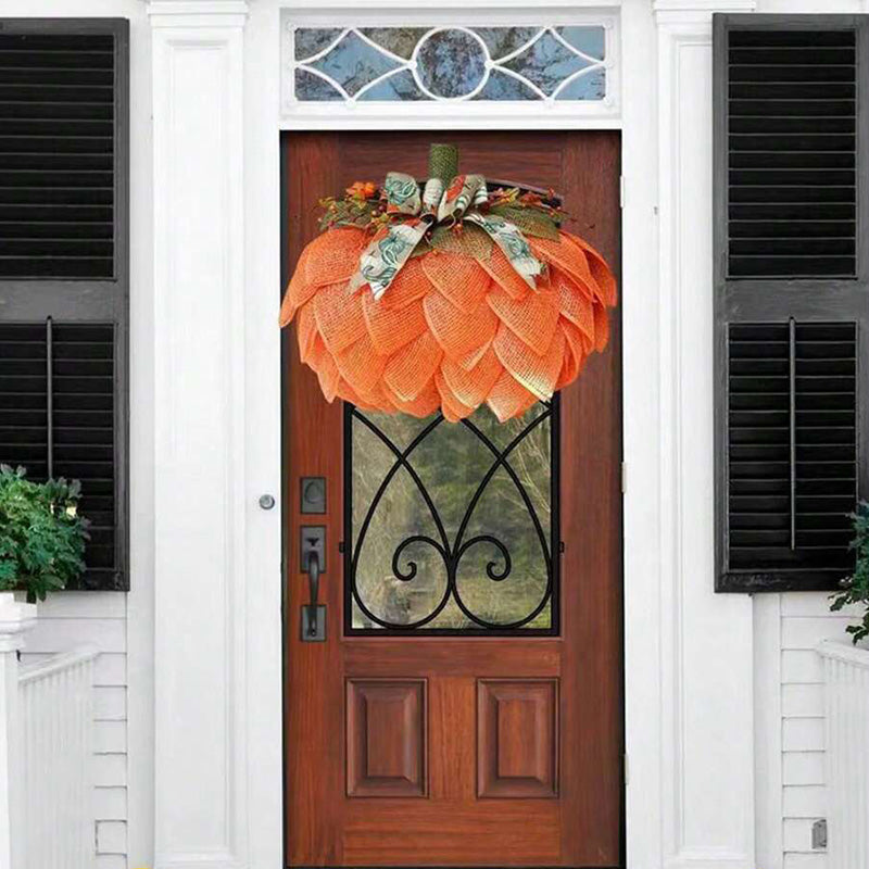 Artificial Pumpkin Fall Wreath