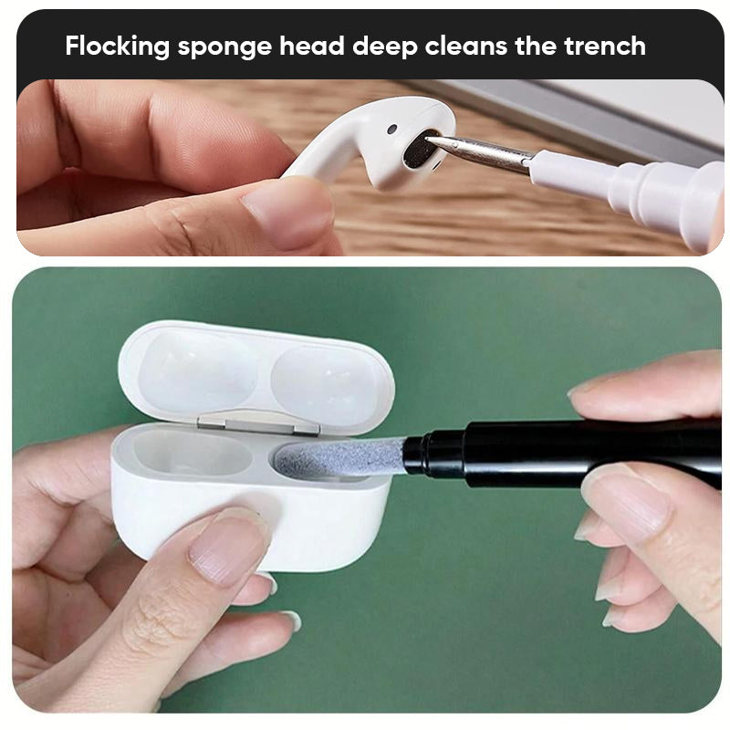 3-in-1 Portable Earbuds Cleaning Brush