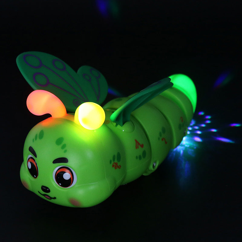 Children's Electric Caterpillar Musical Toys with Wings