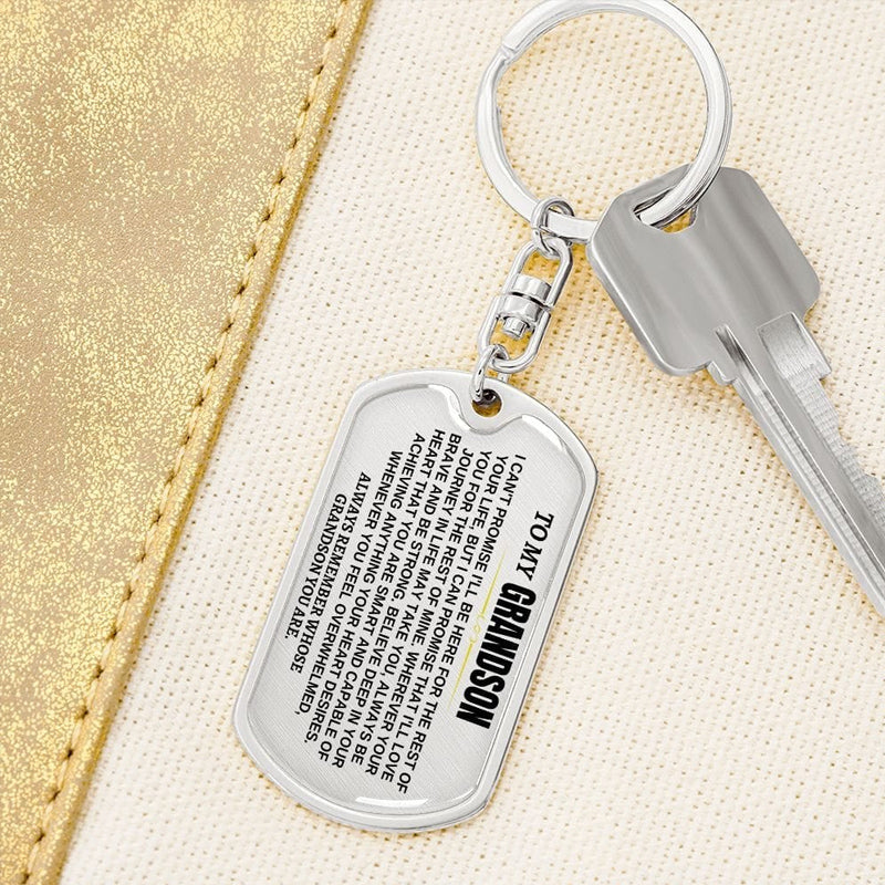 Perfect Christmas Gift to Grandson-Personalized Keychain