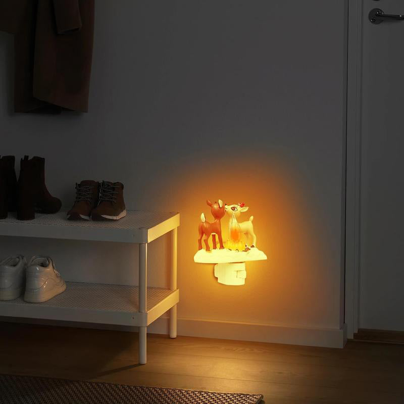 LED Christmas Bonfire Reindeer Night Lights