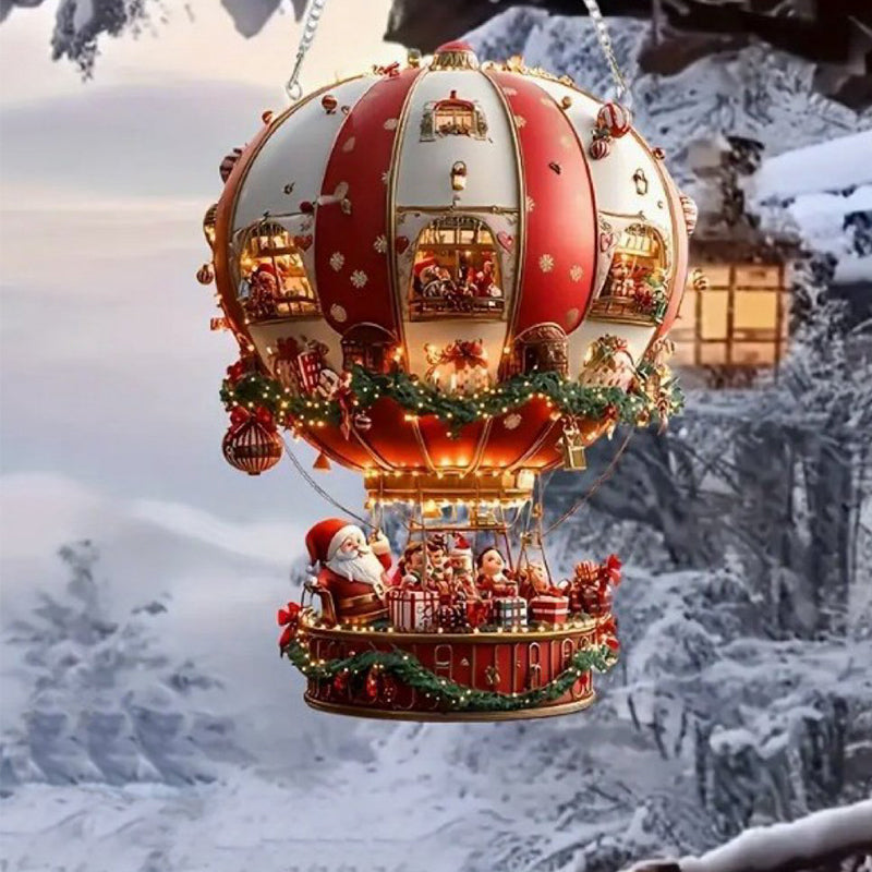 Christmas Hot Air Balloon Decoration