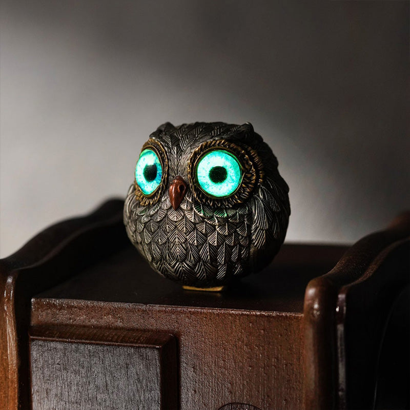 🦉Bronze Lucky Owl Guardian-The Wise Watcher of the Felt