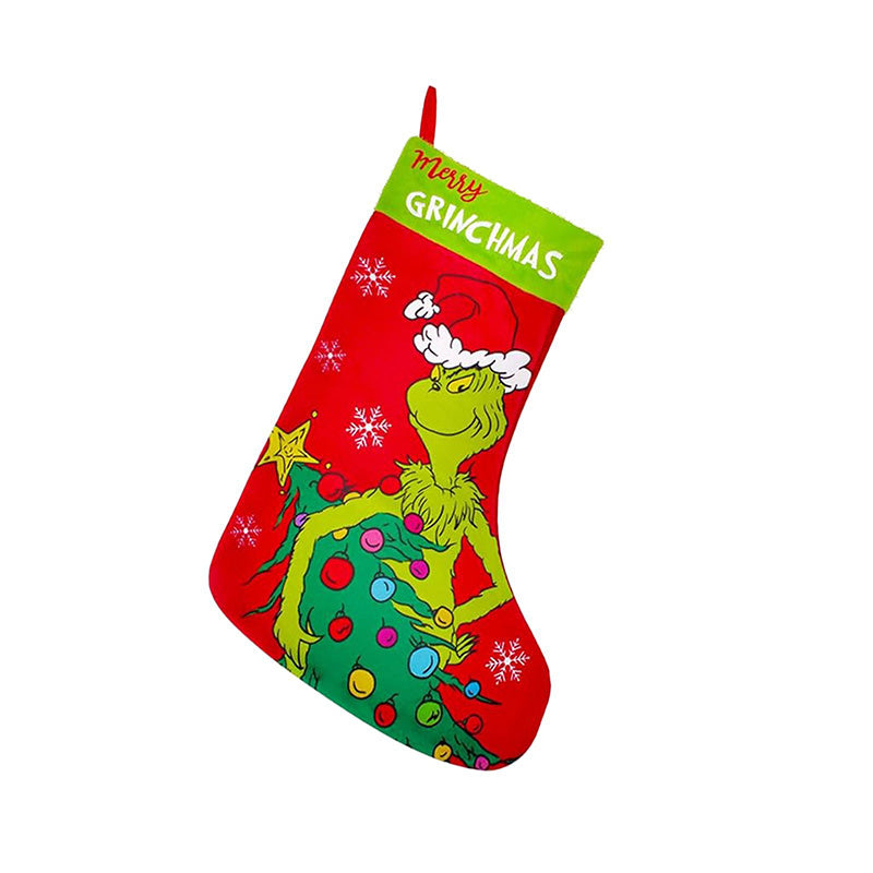 Green Christmas Stockings Decorations