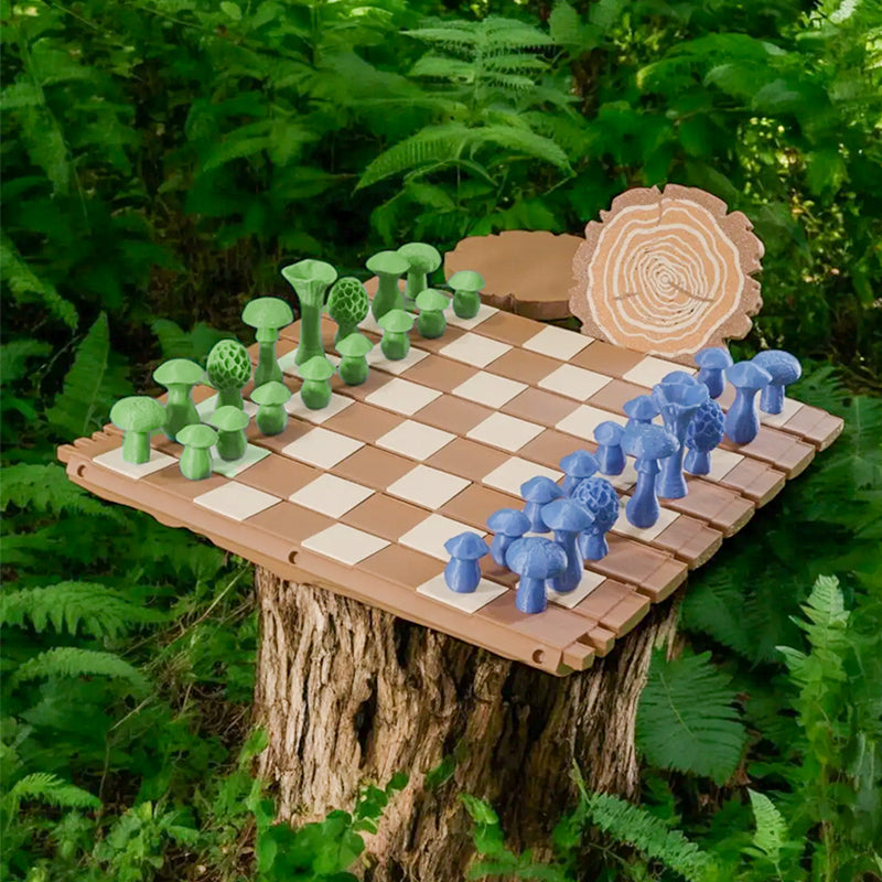 🍄 Magnetic Forest Mushrooms Chess ♟️