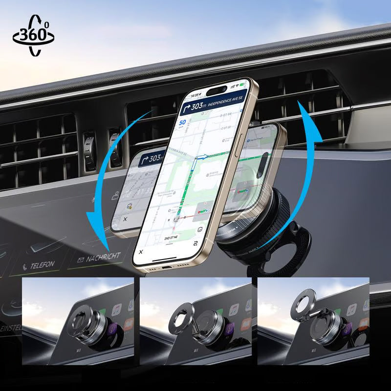 🚗📱Vacuum Phone Mount with One-Step Lock