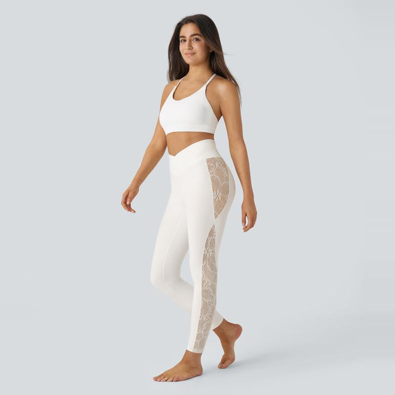 High Waist Lace Yoga Pants