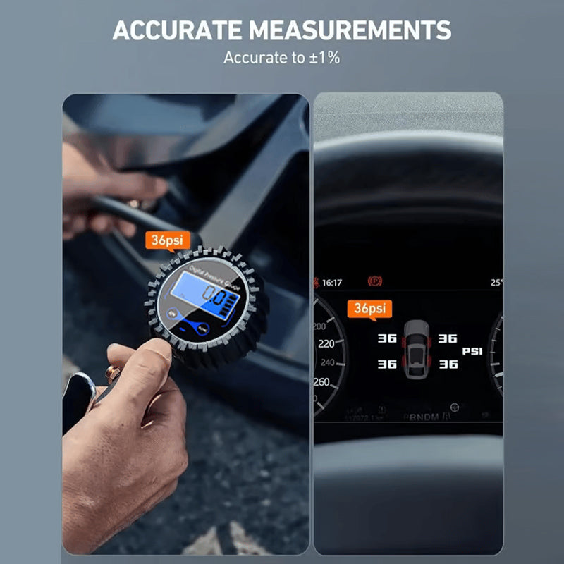 Digital Tire Inflator with Pressure Gauge