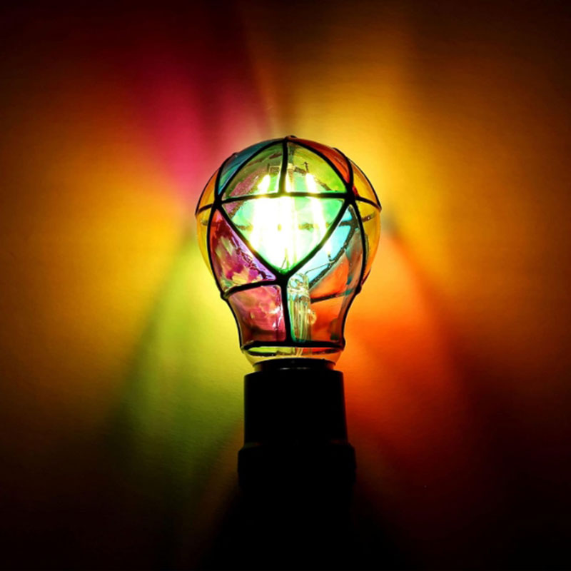 Stained Glass LED Light Bulbs