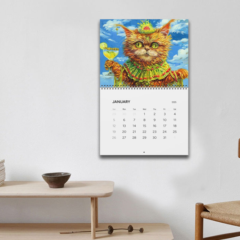 2025 Drunk Cats Calendar