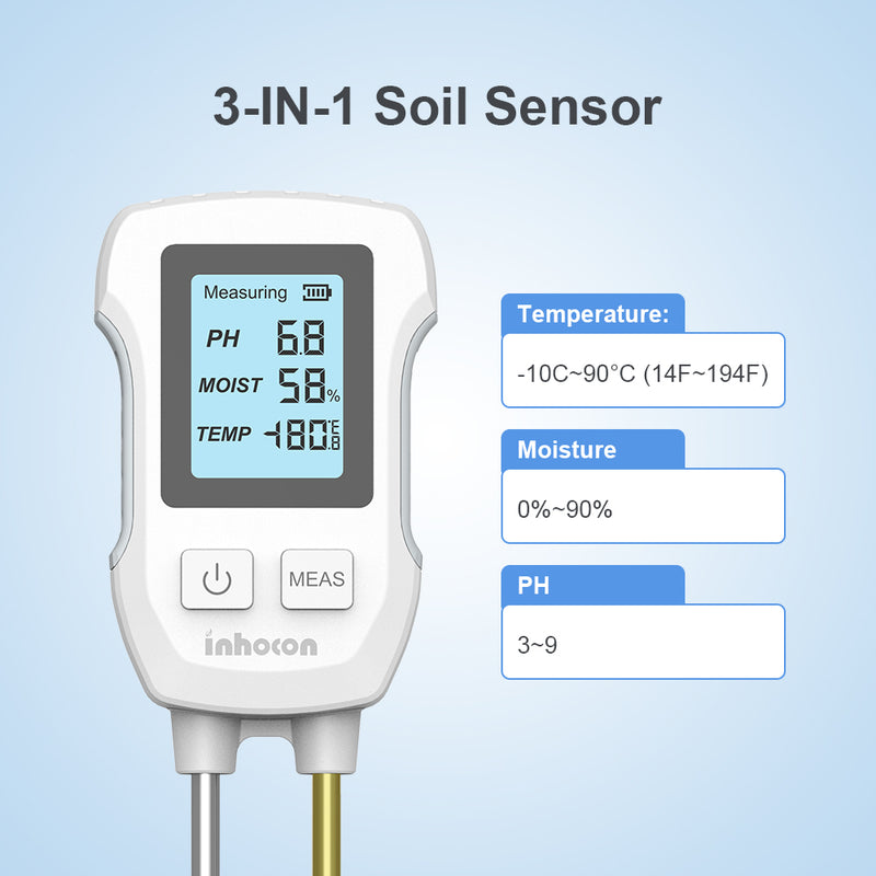 3 in 1 Digital Plant Soil Moisture Meter