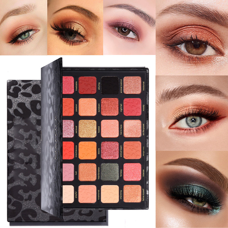 24-color leopard eyeshadow palette