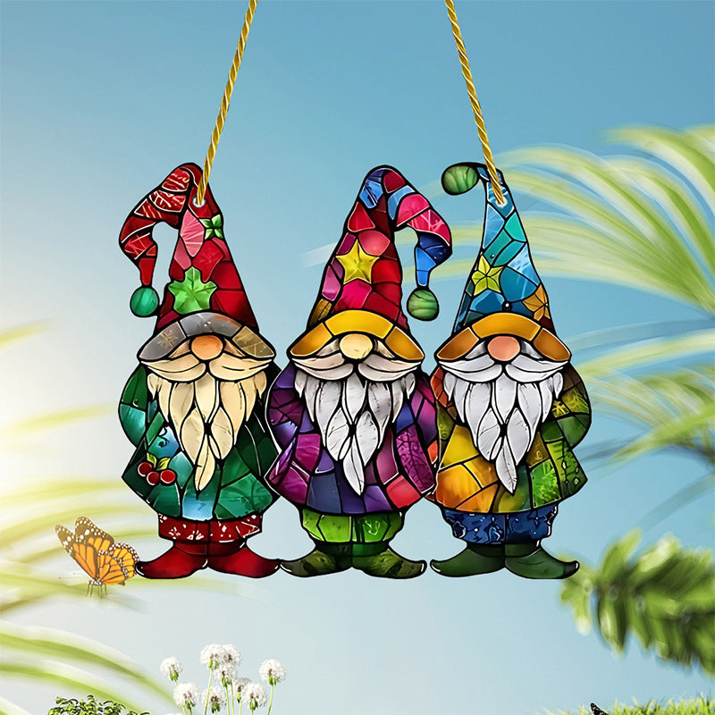 Gnomes Christmas Hanging Ornament