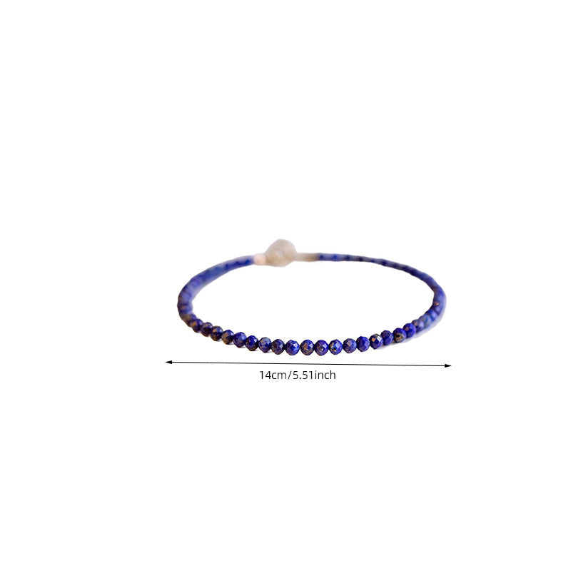 Blue Crystal Dainty Bracelet