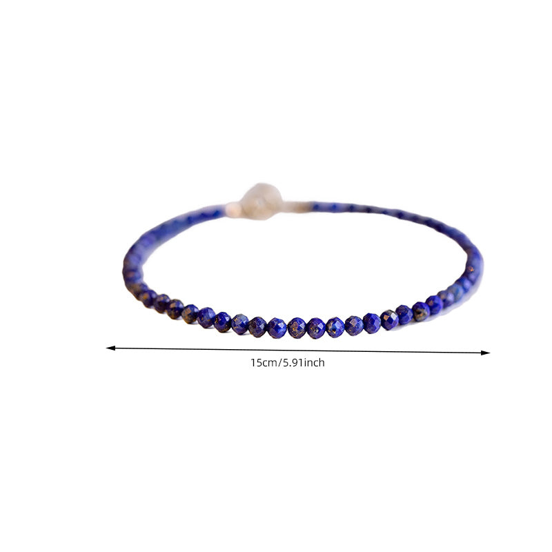 Blue Crystal Dainty Bracelet