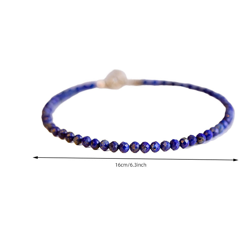 Blue Crystal Dainty Bracelet