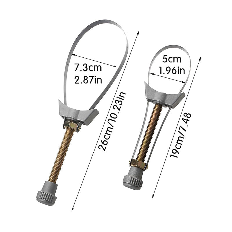 Auto Car Diameter Adjustable Oil Filter Removal Strap Wrench Tool