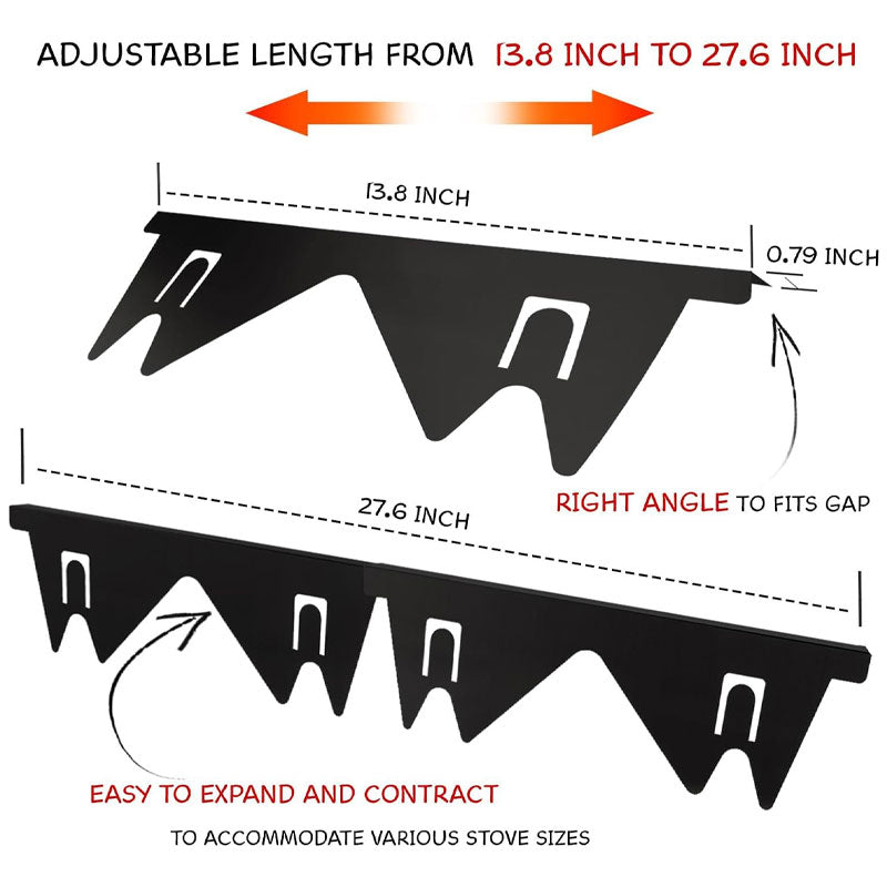 Retractable Stainless Steel Stove Gap Covers