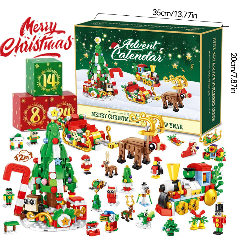 New Advent Calendar Children's Christmas Building Blocks