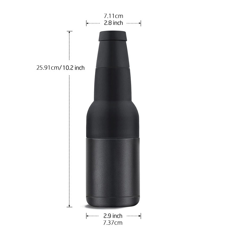 Beer Bottle and Can Cooler with Beer Opener