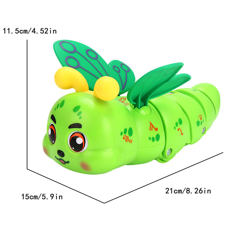 Children's Electric Caterpillar Musical Toys with Wings