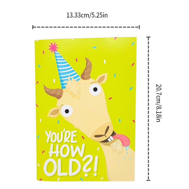 Screaming Goat Greeting Card