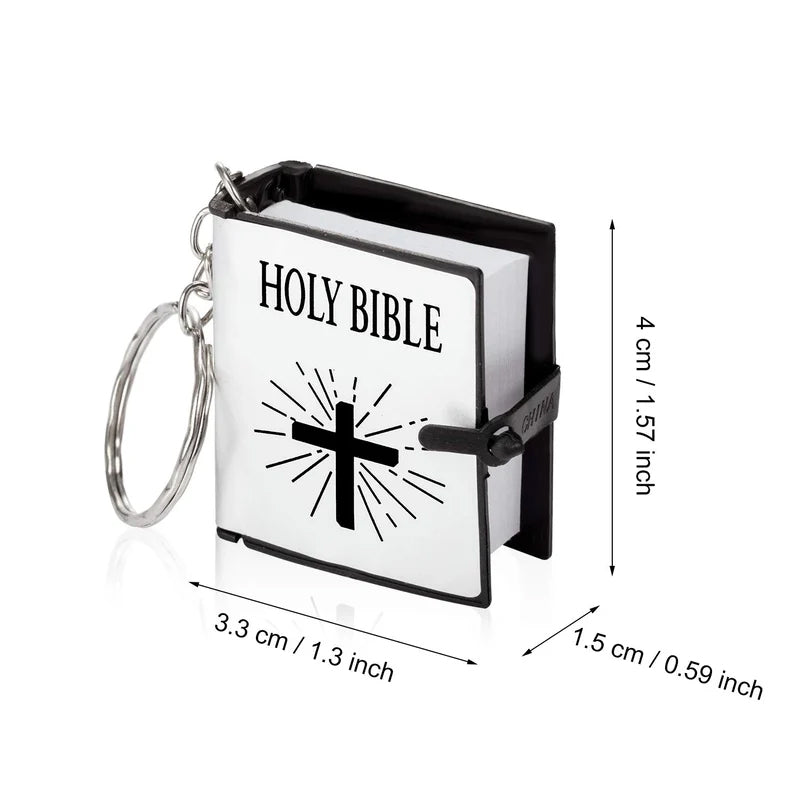 Mini Bible Keychain Pendant