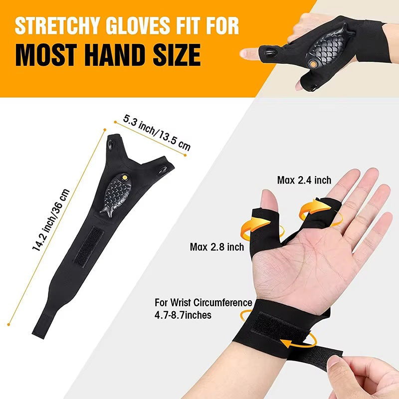 Adjustable LED Flashlight Gloves