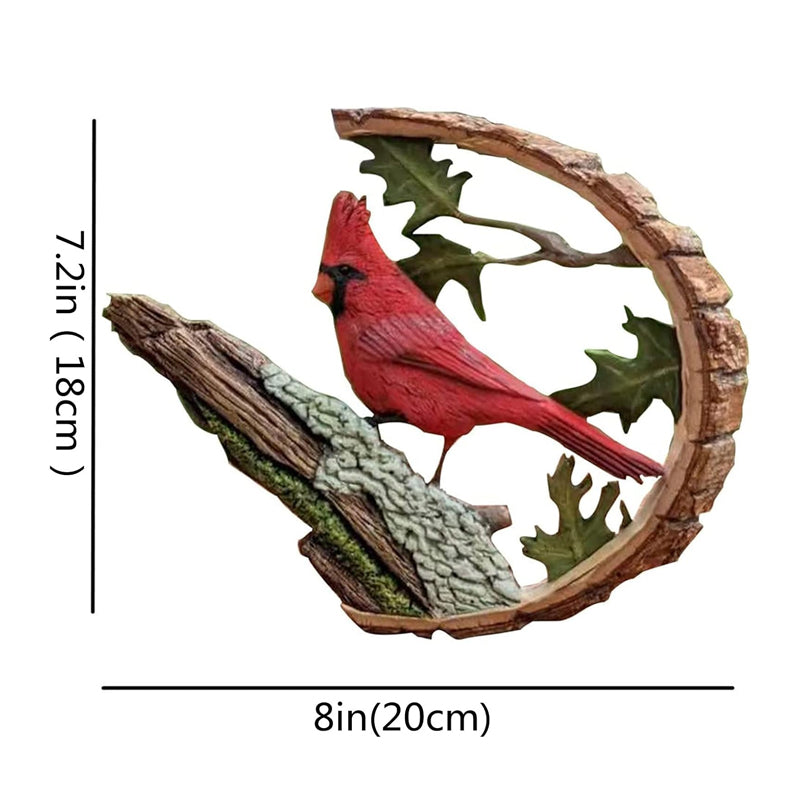 Cardinal Wood Carving Handmade