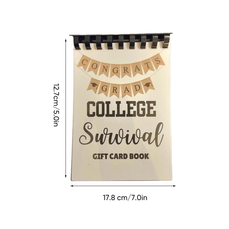 👩‍🎓🎁College Survival Gift Card Book