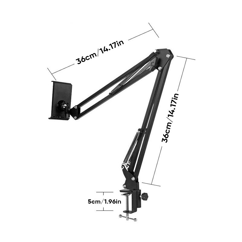 Adjustable Bed Phone Holder with Long Arm Clip - Mount