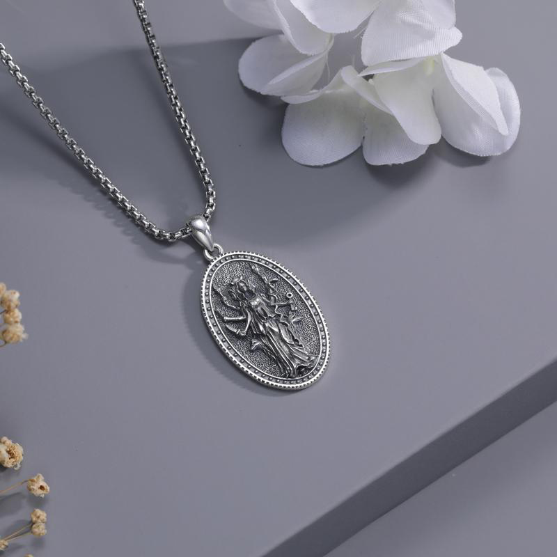 Silver Hecate Pendant Necklace