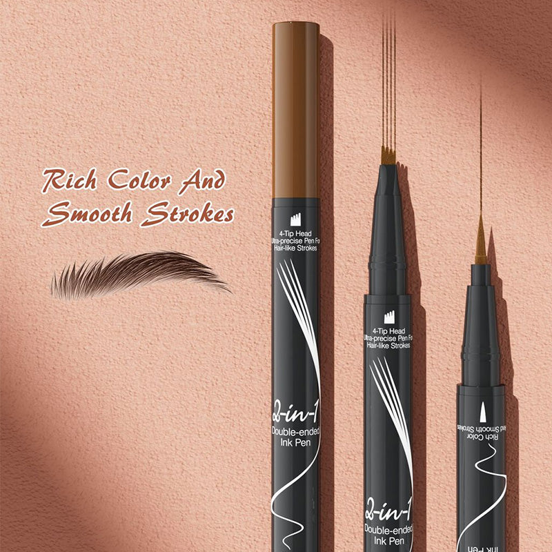 Forked Dual-ended Liquid Eyebrow Pencil