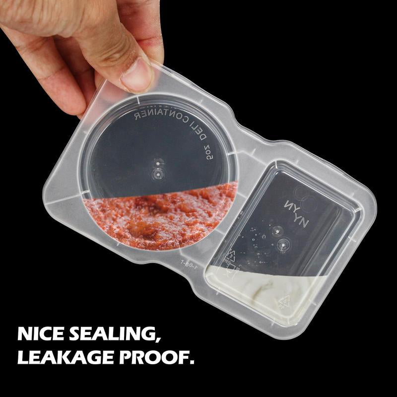 Reusable Snack Container with Lid (2 compartments)