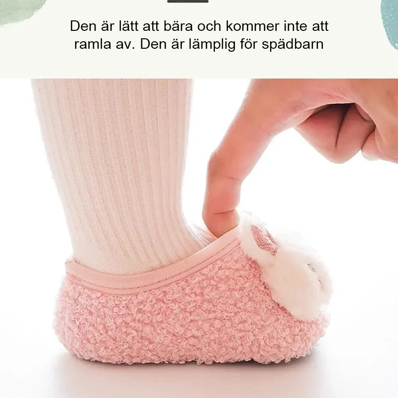 Söta päls babysocka skor