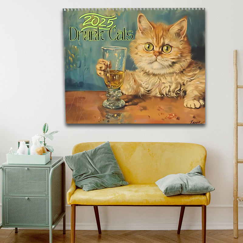 2025 Drunk Cats Calendar