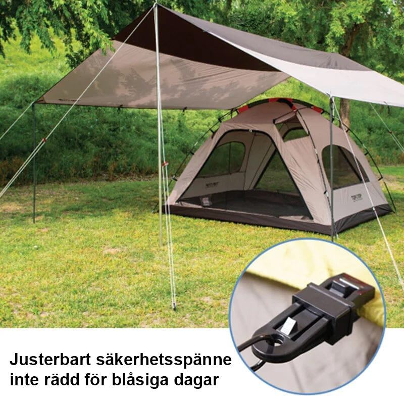 Justerbart Heavy Duty Lock Grip för Tarp & Shade Cloth