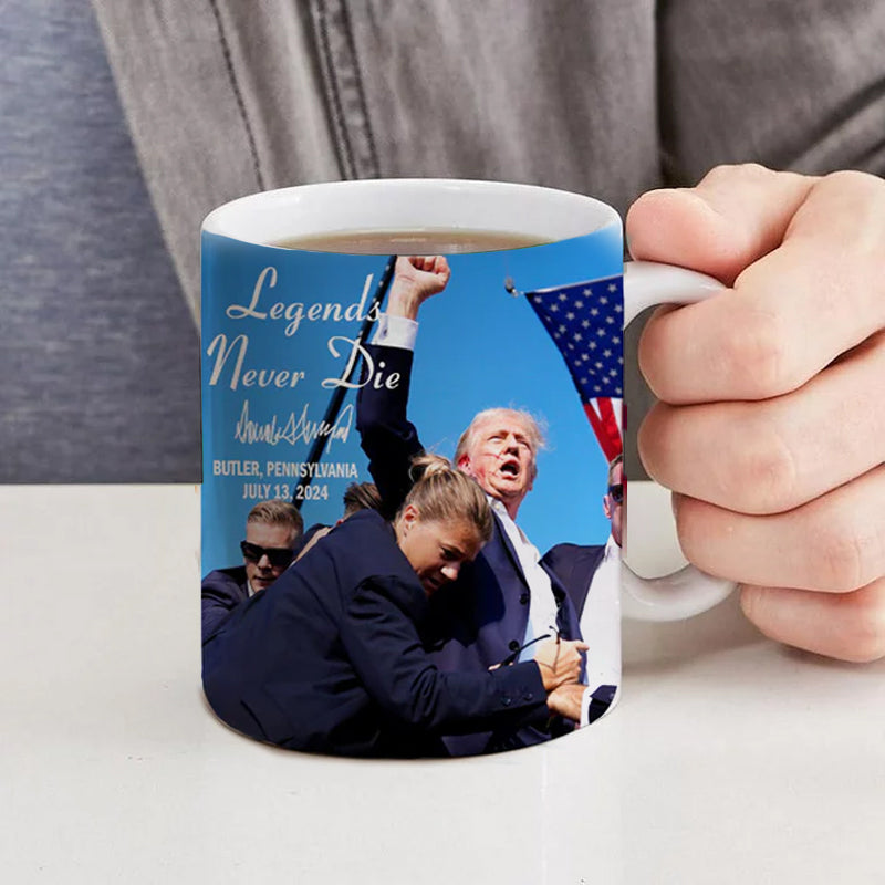 Legends Never Die - Trump Fight 2024 Mug