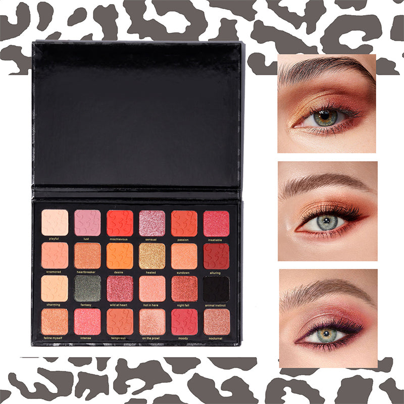 24-color leopard eyeshadow palette