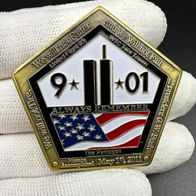 September 11th Mission Accomplished Challenge Coin