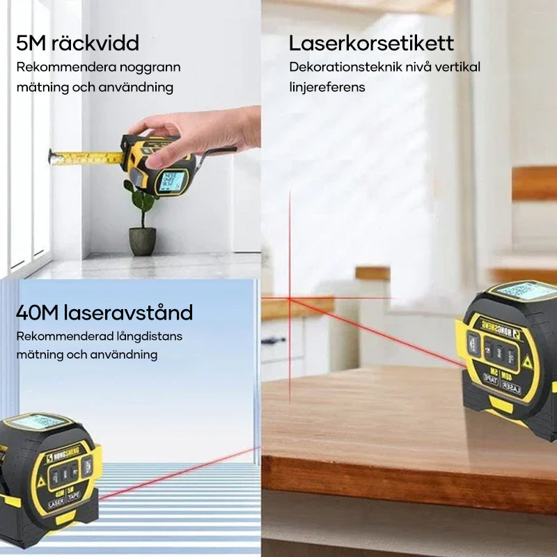 3-i-1 infraröd laserbandmätning