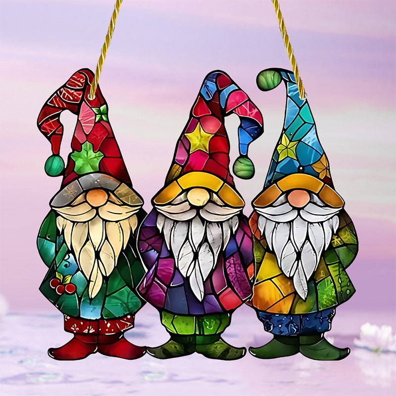 Gnomes Christmas Hanging Ornament