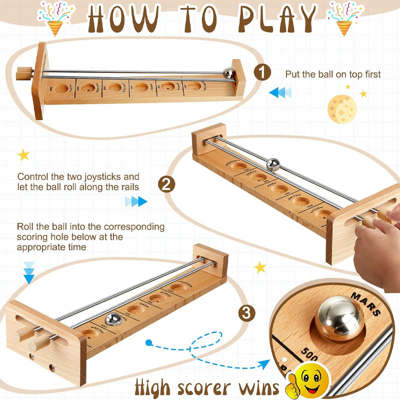 Wooden Balancing Ball Game