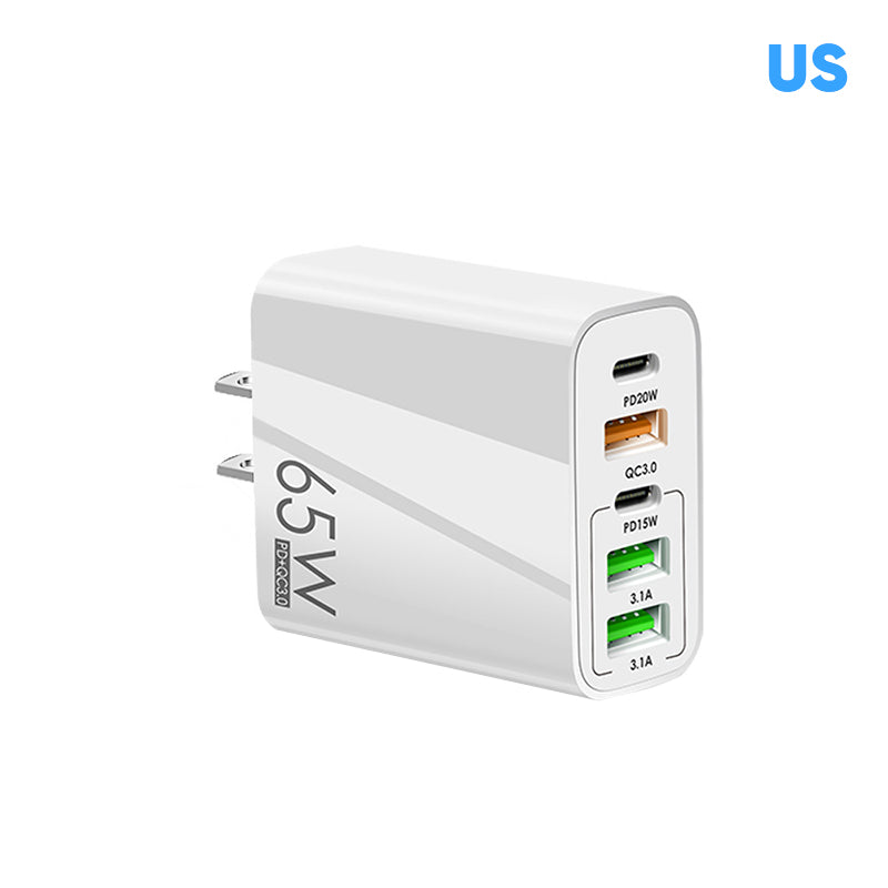 Multi Port Adaptor 65W Fast Charger - US Standard