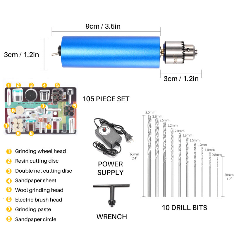 Mini Electric Hand Drill Set